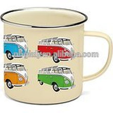 Offizielle Camper Van Emaille-Zinn-Becher Offizielle Camper Van Emaille-Zinn-Becher